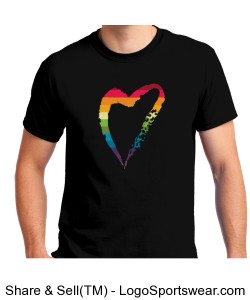 Rainbow heart paint Design Zoom
