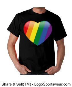Rainbow heart Design Zoom